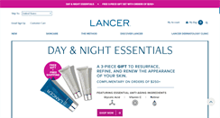 Desktop Screenshot of lancerskincare.com