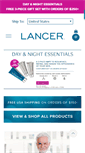 Mobile Screenshot of lancerskincare.com